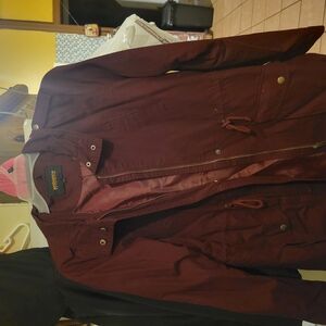 Ambiance Red Military Field Jacket